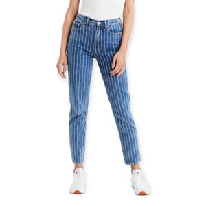 American Eagle Striped Mom Jean 0R